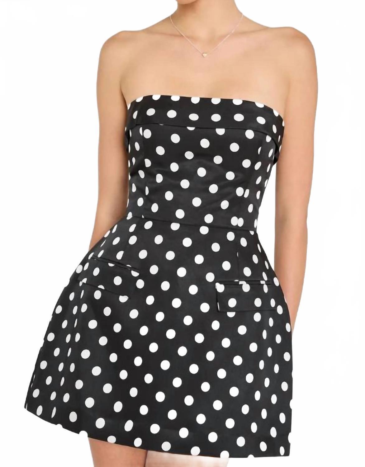 New Amanda Uprichard Lucienne Skort Romper In Black/Ivory